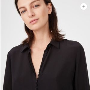 Club Monaco Helek Silk Shirt in Black
